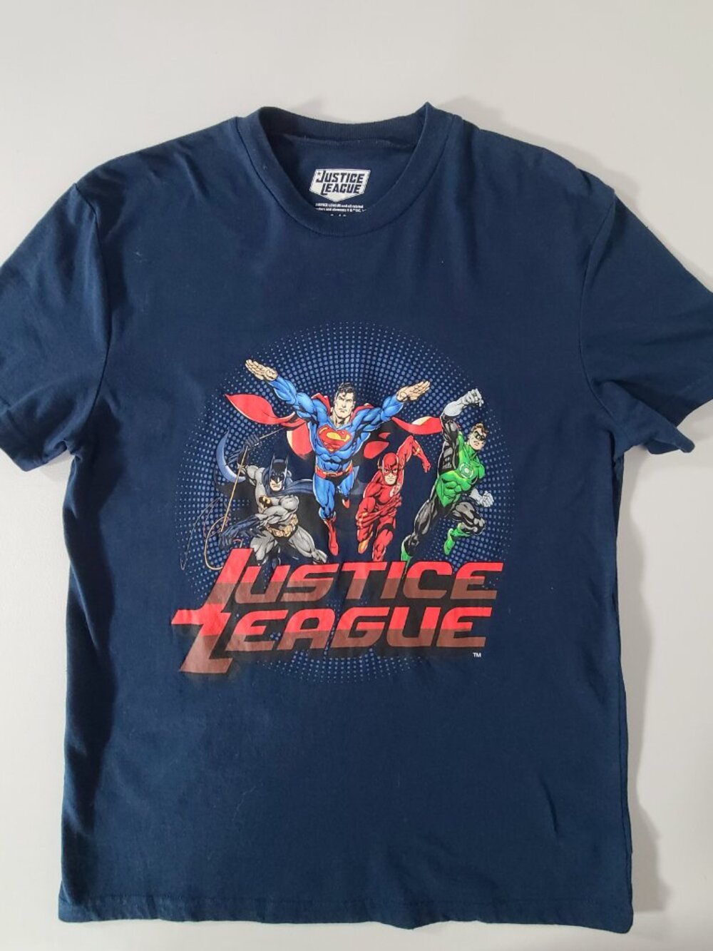 Justice League Heroes Graphic T Shirt Tee Medium Boys Men Unisex